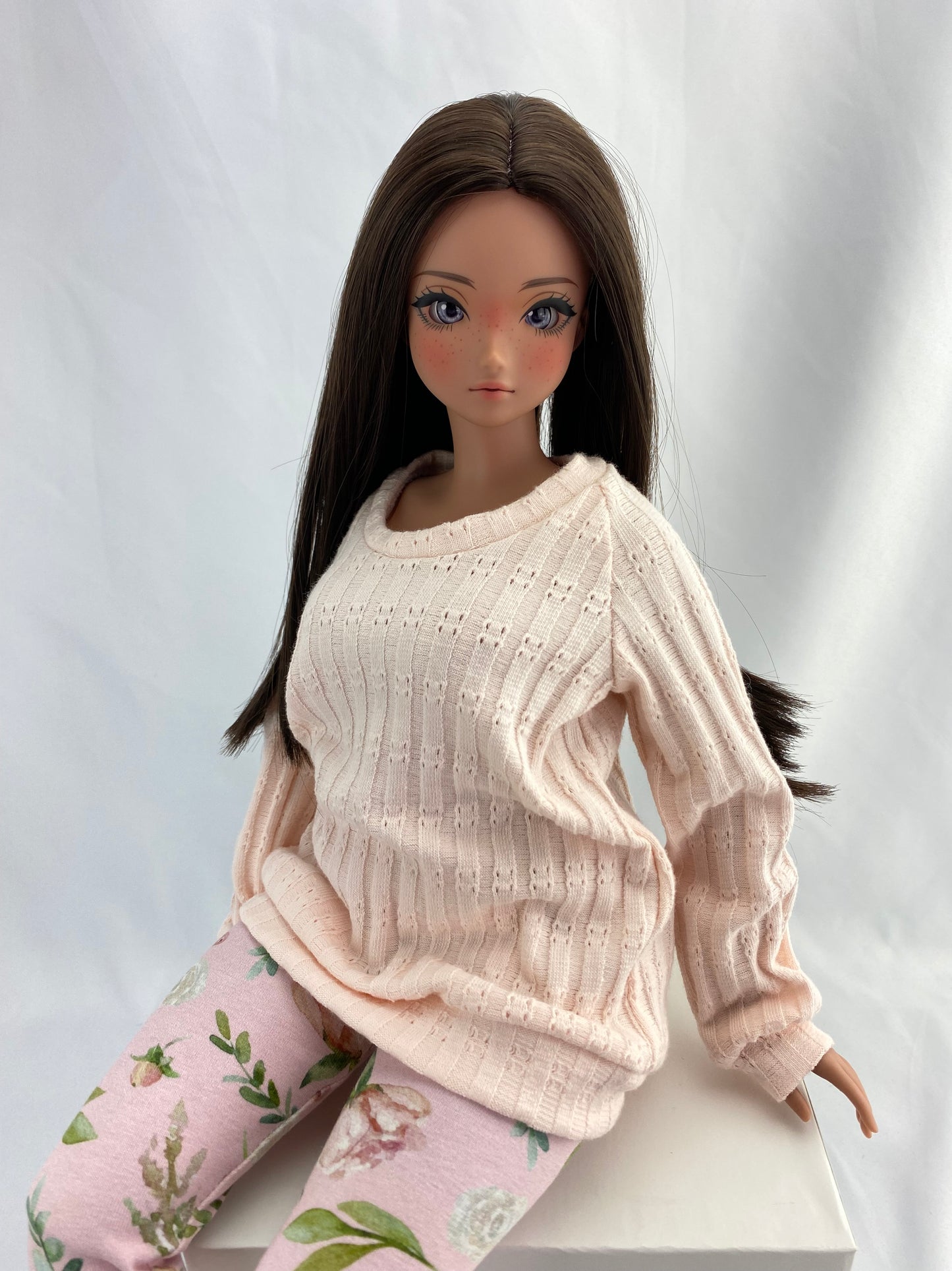 Smart Doll Pear Body PATTERN. Long Sleeve Raglan Top for Smartdoll. PDF file.