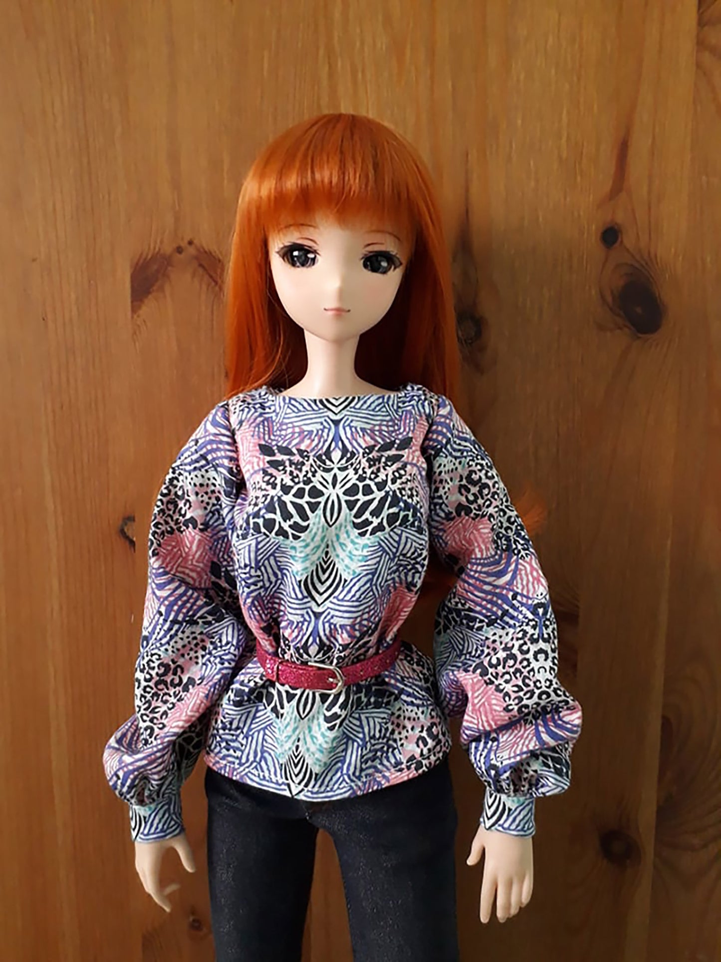 Smart Doll Blouse PATTERN. Silky blouse for Smartdoll. PDF file with step by step tutorial. Doll clothes patterns pdf. Smart Doll Clothes