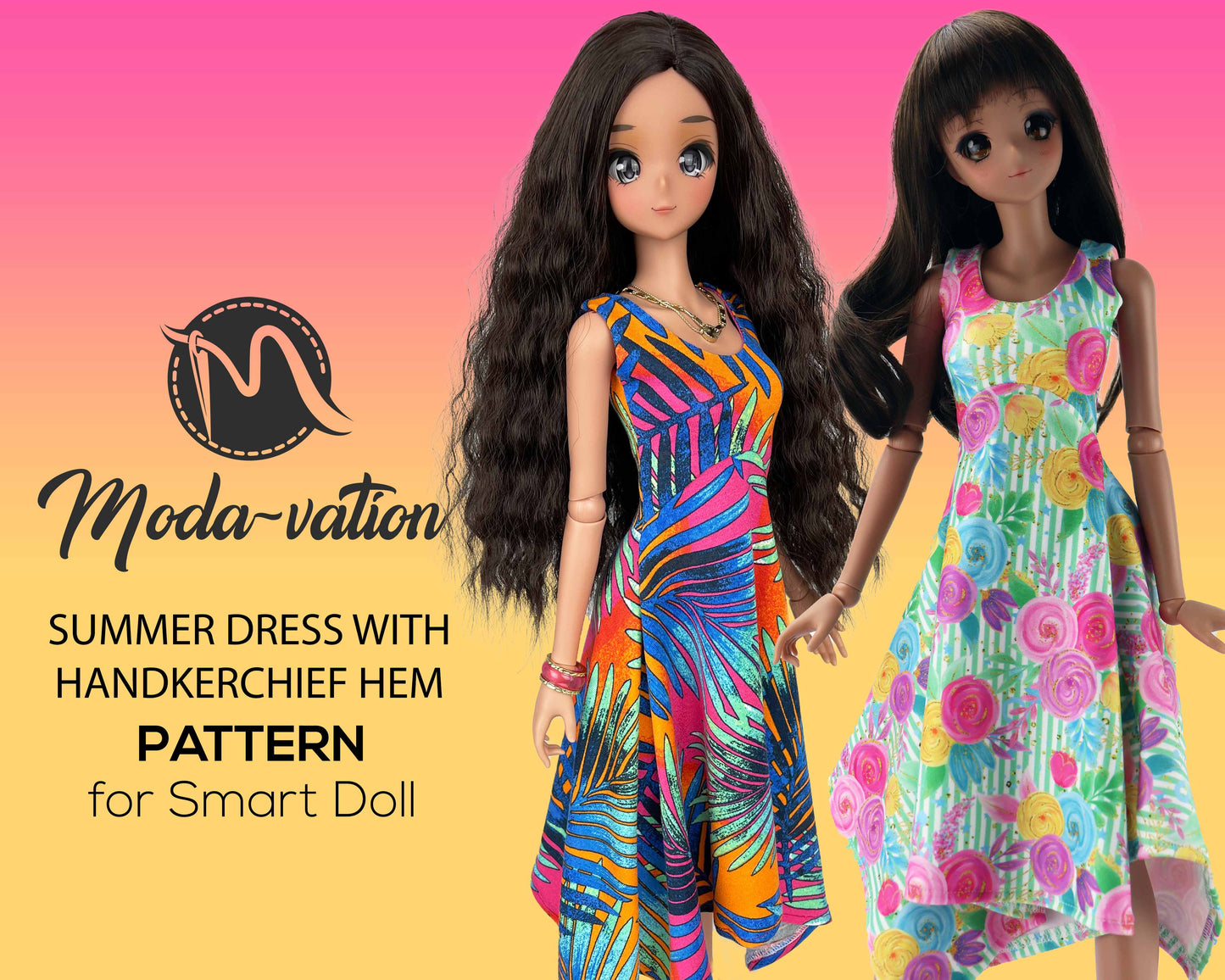 Smart Doll PATTERN. Summer Dress Pattern for Smartdoll. PDF file and Free video tutorial. Doll clothes patterns pdf.Smart Doll Clothes