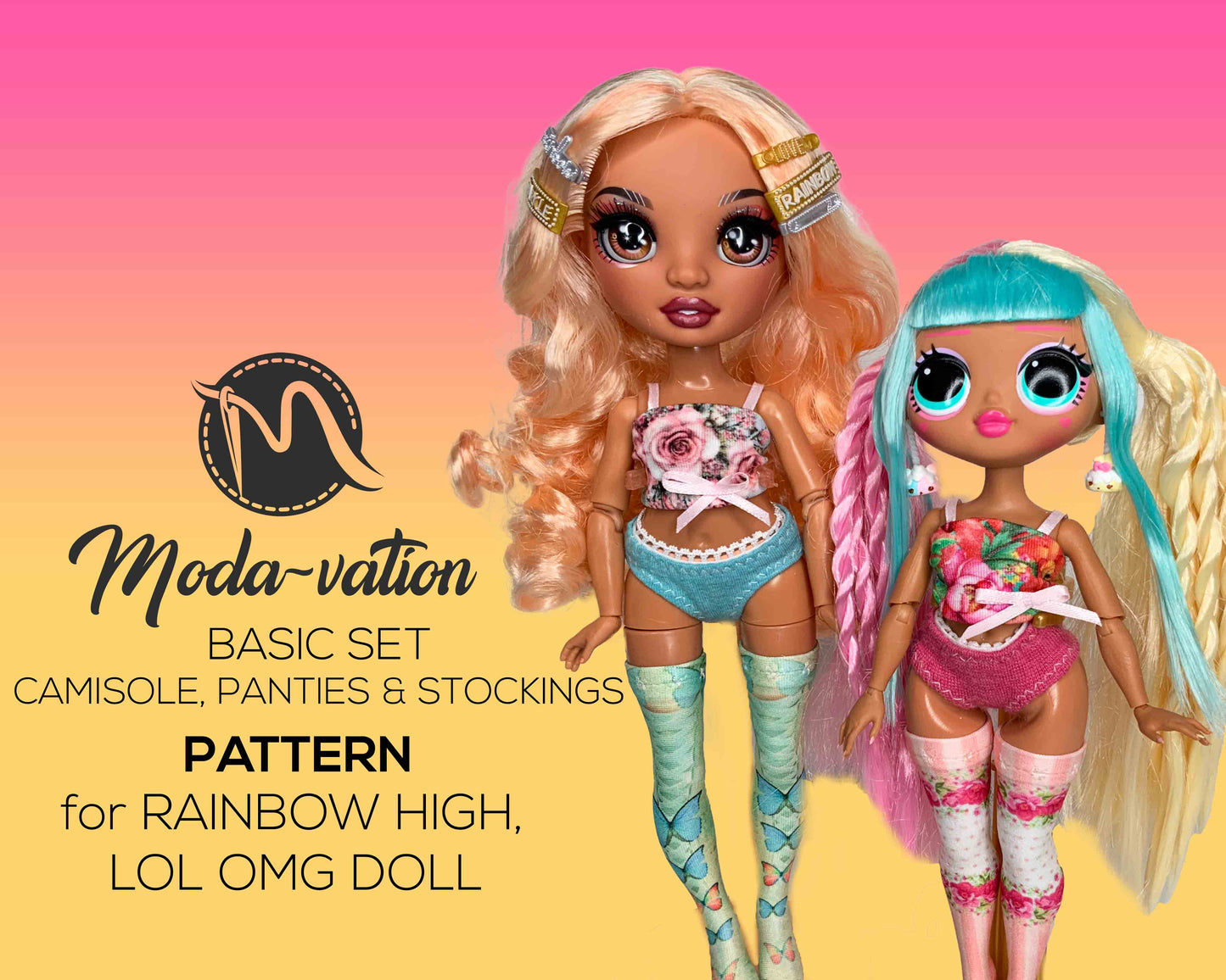 Rainow RH and LOL Fashion Dolls Pattern