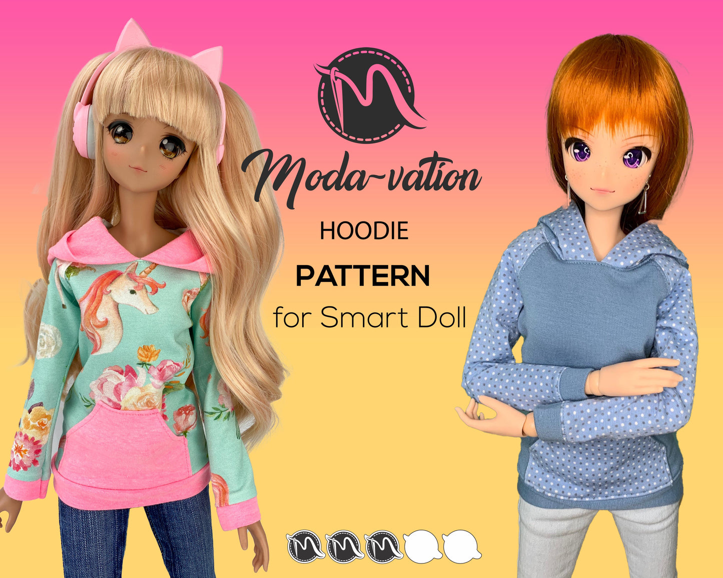 Smart Doll Hoodie Printable Pattern