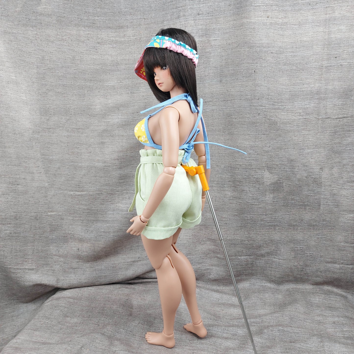 Paper Bag Shorts Pattern for Pear Smart Doll. Step-by-step tutorial with photo process. Doll clothes patterns PDF.