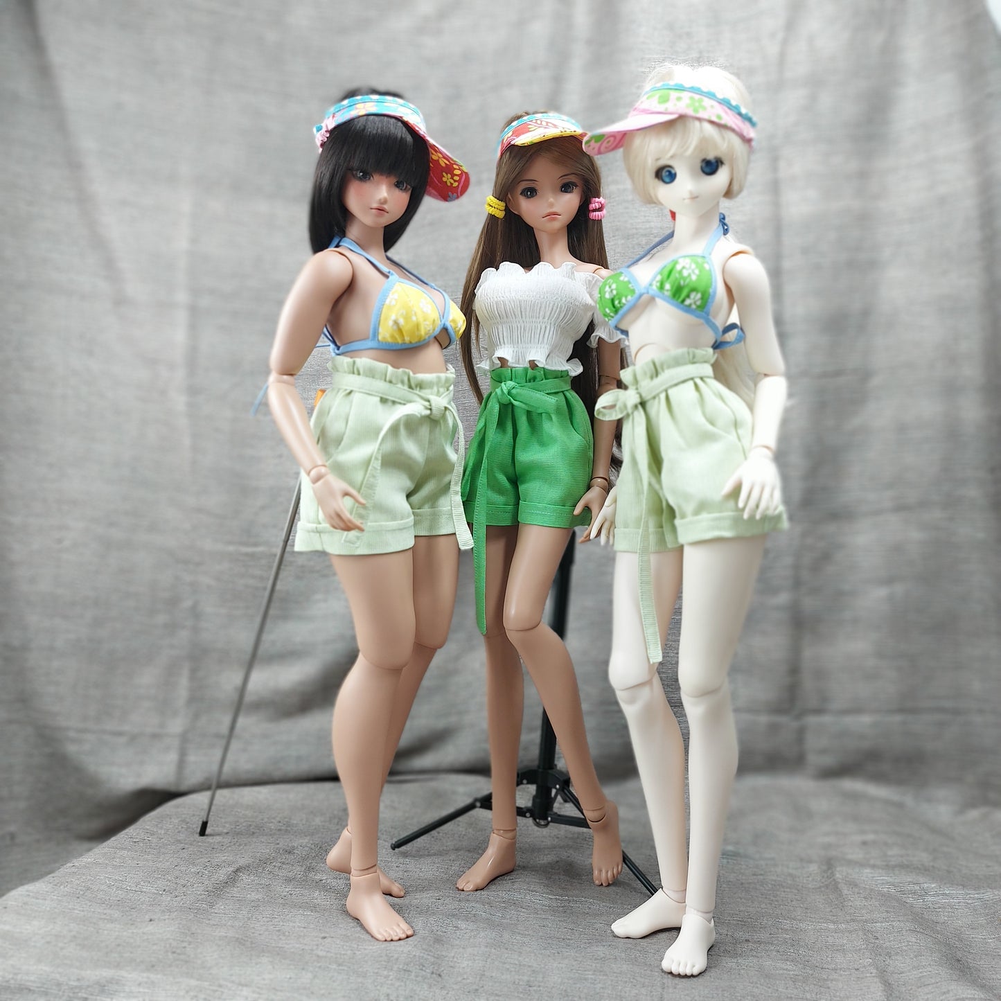 Paper Bag Shorts Bundle ONE. Sewing Pattern for Smart Doll, Pear and Dollfie Dream. Step-by-step. Doll clothes patterns PDF.