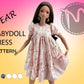 Pear Smart Doll PATTERN. Babydoll Dress Pattern for Smartdoll Pears. PDF file. Doll clothes patterns pdf. Smart Doll Pear Clothes