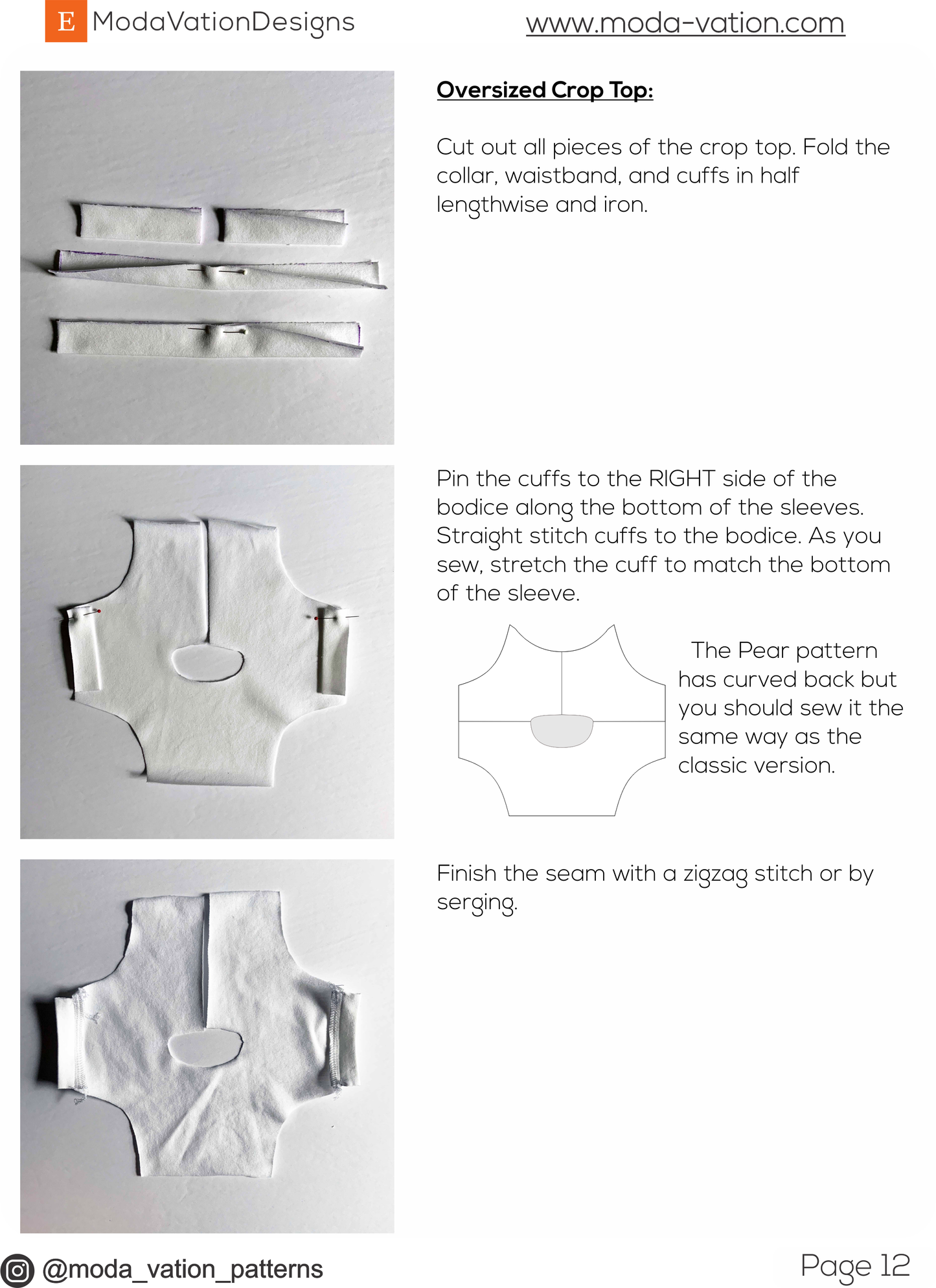 Smart Doll Pear Body PATTERN for beginners. Oversized Crop Top, Gathered Skirt, and Headbands. Smart Doll Pear Body Clothes.