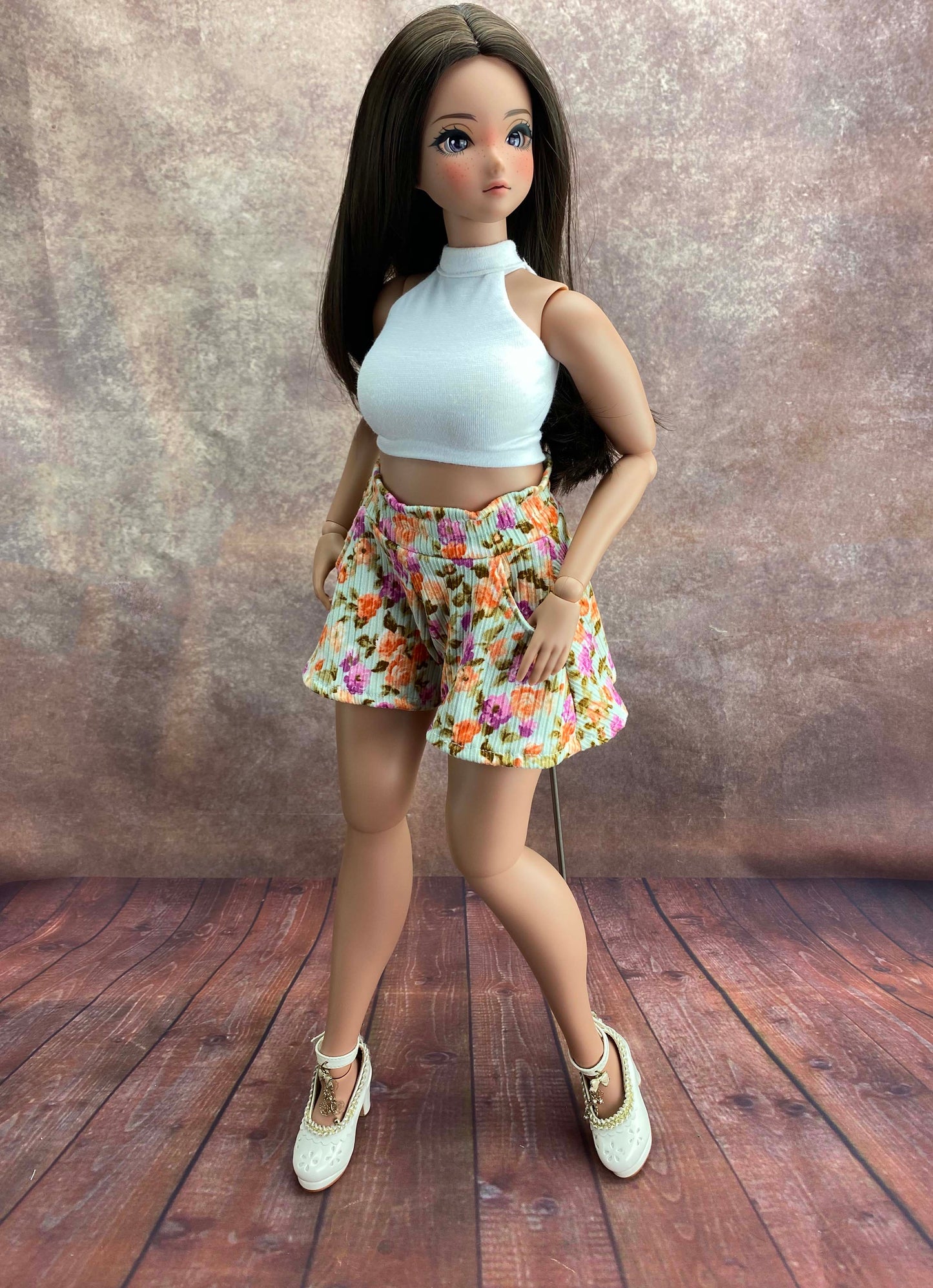 Shorts-Skirt and Culotte Short for Pear Body doll. Fits other 1/3 bjd dolls. Doll clothes patterns PDF.