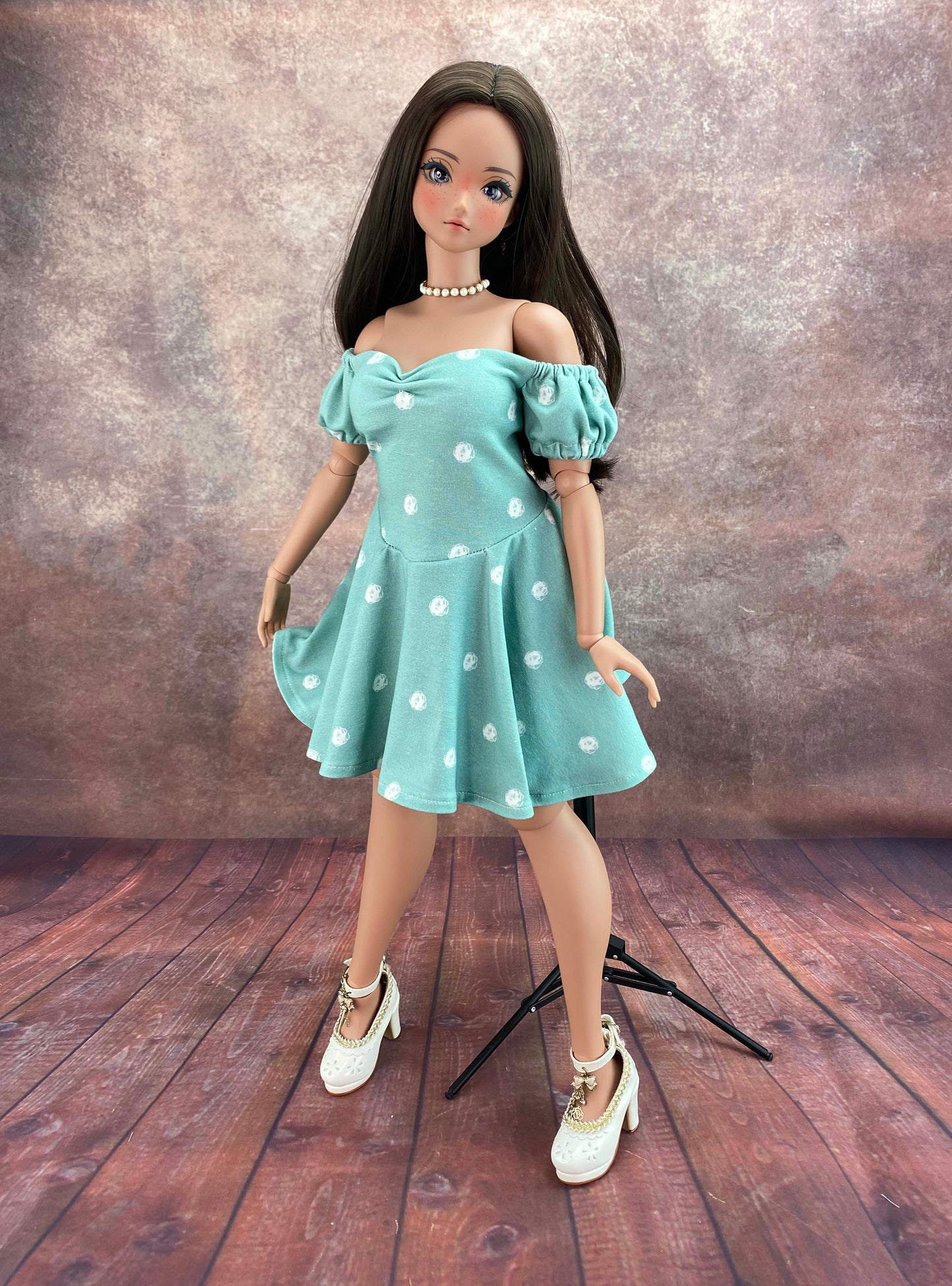 PDF Pattern: Puff Sleeve Dress for Pear Body Smart Doll | Easy Sewing Project