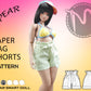 Paper Bag Shorts Pattern for Pear Smart Doll. Step-by-step tutorial with photo process. Doll clothes patterns PDF.