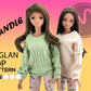 Smart Doll PATTERN Bundle. For Pear Body and Classic Body Smart Dolls. Long Sleeve Raglan Top for Smartdoll.