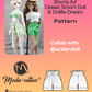 Paper Bag Shorts Pattern for Smart Doll and Dollfie Dream. Step-by-step tutorial with photo process. Doll clothes patterns PDF.