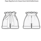 Paper Bag Shorts Pattern for Smart Doll and Dollfie Dream. Step-by-step tutorial with photo process. Doll clothes patterns PDF.