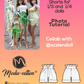 Paper Bag Shorts Bundle TWO. Sewing Pattern for Smart Doll, Pear, Dollfie Dream, and Minifee. Step-by-step. Doll clothes patterns PDF.