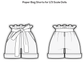 Paper Bag Shorts Bundle ONE. Sewing Pattern for Smart Doll, Pear and Dollfie Dream. Step-by-step. Doll clothes patterns PDF.