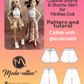 Shorts-Skirt and Culotte Short for Minifee doll. Fits other MSD bjd dolls. Harucasting, Upla dolls, and others. Doll clothes patterns PDF.