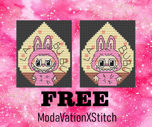 LABUBU Free Cross Stitch Pattern