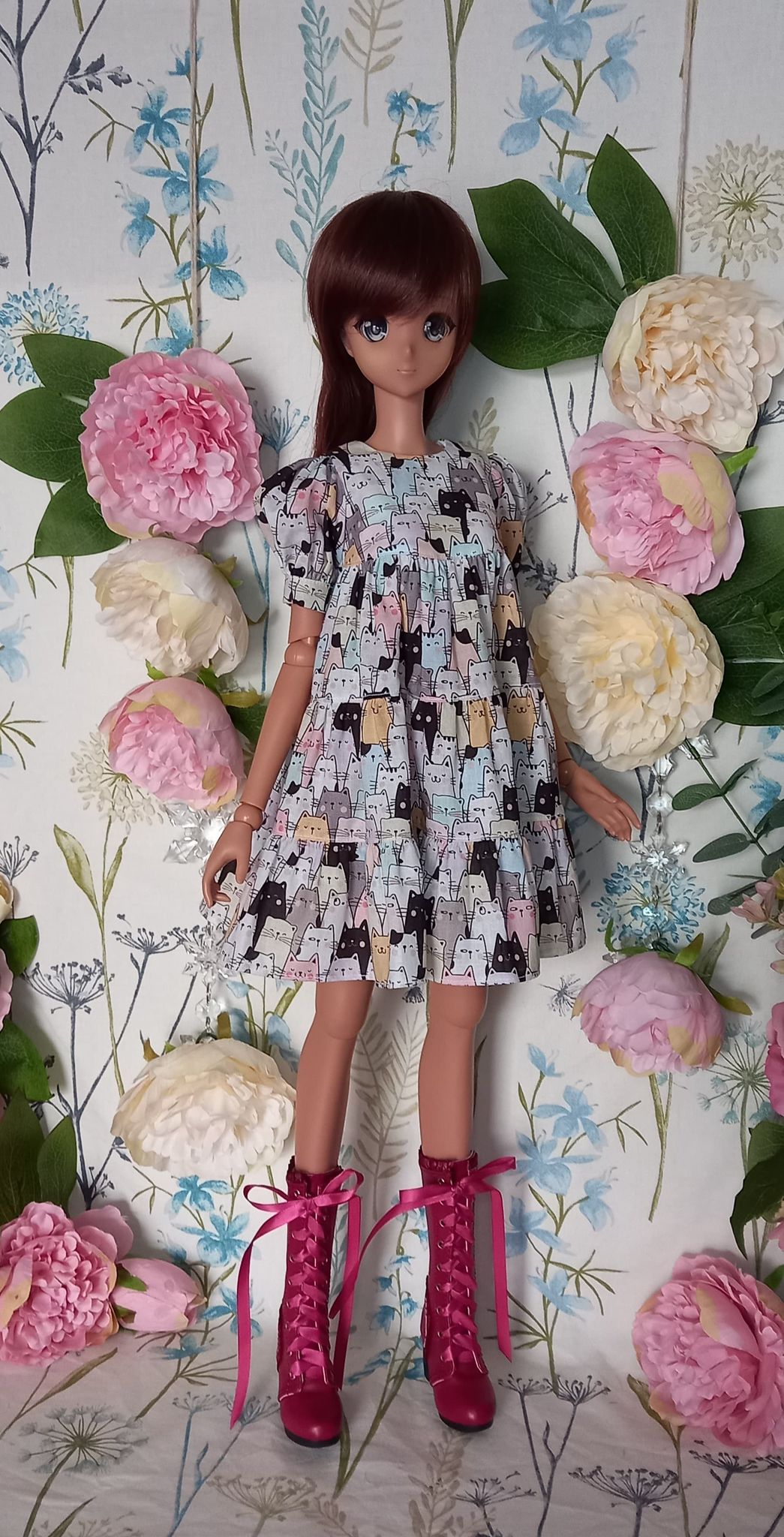 Smart Doll PATTERN. Babydoll Dress Pattern for Smartdoll. PDF file. Doll clothes patterns pdf. Smart Doll Clothes