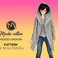 HOODED CARDIGAN pattern for 1/3 doll Smart Doll Boys. Doll clothes patterns pdf. Smart Doll clothes