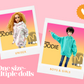 Oversized Hoodie Pattern for Smart Doll, SMD boys, Diana Dollshe and Mini Dollfie Dream. PDF file. Step-by-step Instructions.