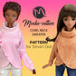 Smart Doll PATTERN. Cowl neck oversized sweater for Smartdoll. PDF file. Doll clothes patterns pdf. Smart Doll Clothes
