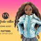Down Jacket Pattern for Smart Doll. Fits default and medium smooth bust. Doll clothes patterns pdf. Smart Doll Clothes
