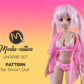 Smart Doll Lingerie Set Pattern. Smart Doll Clothes.  Bra Smartdoll Panties Robe Doll Clothing Sewing DIY. Doll clothes patterns pdf