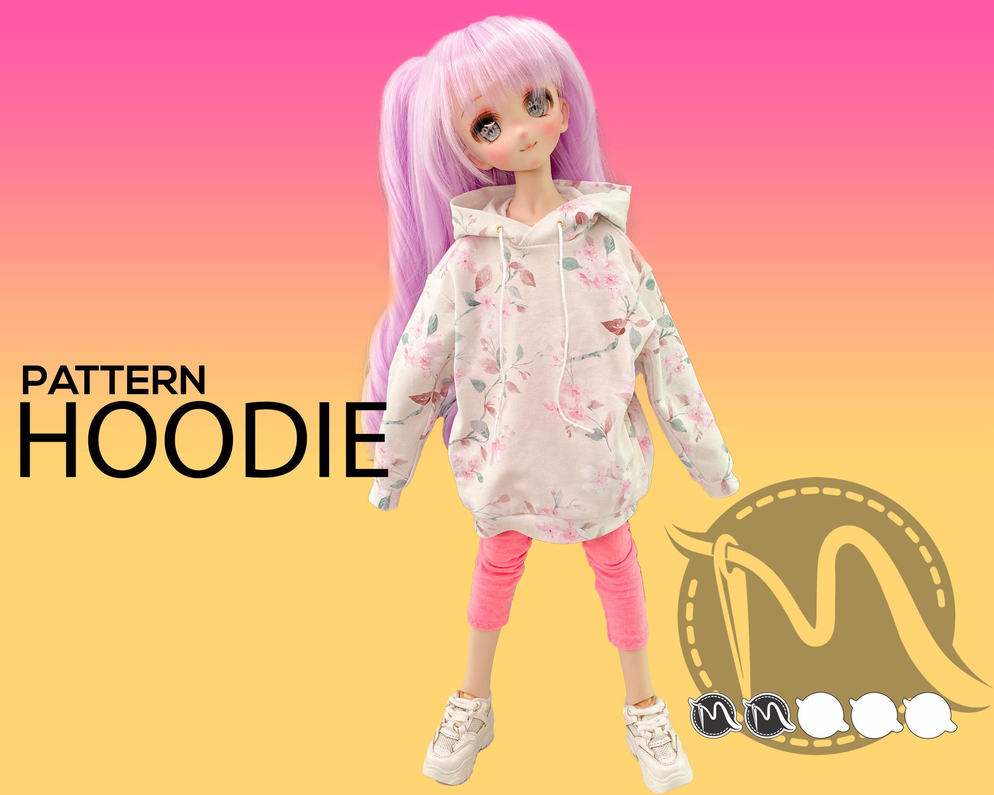 Mini Dollfie Dream Oversized Hoodie Pattern. MDD doll pattern. PDF fil – ModaVation mini-dollfie-dream-oversized-hoodie-pattern-mdd-doll-pattern-pdf-fil-modavation