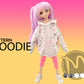 Oversized Hoodie Pattern for Smart Doll, SMD boys, Diana Dollshe and Mini Dollfie Dream. PDF file. Step-by-step Instructions.