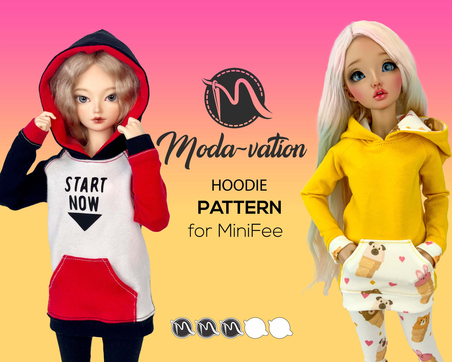 Hoodie for MinifeeDoll. Digital Pattern.