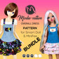 MiniFee and Smart Doll PATTERN Overall dungaree skirtall Bundle.