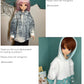Smart Doll Oversized Hoodie Pattern. PDF file. Doll clothes patterns pdf. Step-by-step Instructions of the process