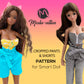 Smart Doll PATTERN. Cropped pants or shorts for Smartdoll. PDF file and Free video tutorial. Doll clothes patterns pdf.