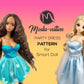 Smart Doll Party Dress PATTERN. Have all three sizes default, medium smooth and large bust. Doll clothes patterns pdf