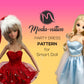 Smart Doll Party Dress PATTERN. Have all three sizes default, medium smooth and large bust. Doll clothes patterns pdf