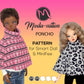 Smart Doll and Minifee Doll Poncho Pattern. PDF file digital download. Doll clothes patterns pdf.