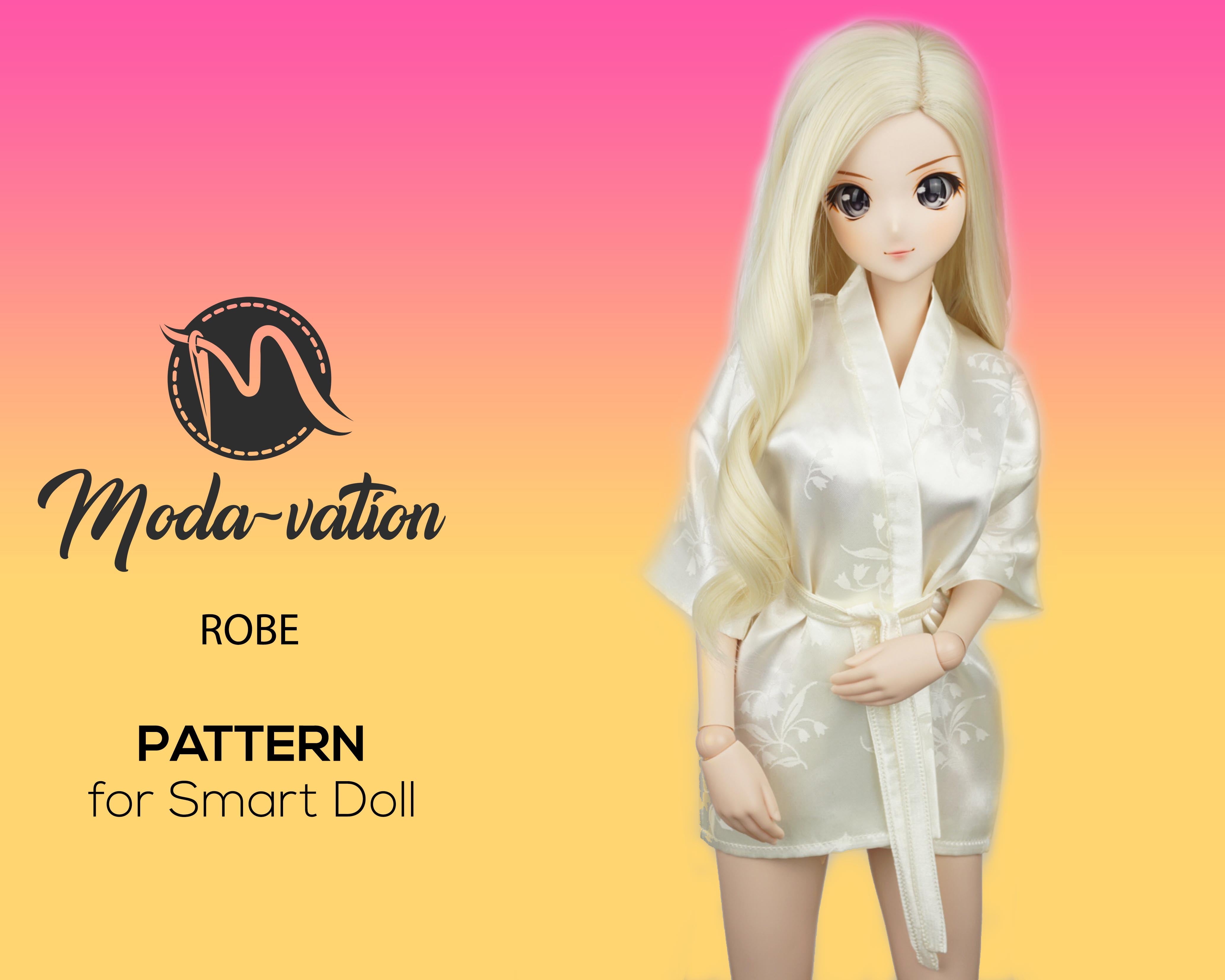Robe Sewing Pattern For Smart Doll Silk Robe For Smart Doll Digital robe-sewing-pattern-for-smart-doll-silk-robe-for-smart-doll-digital
