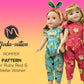 Romper Sewing Pattern for Ruby Red and Wellie Wisher Dolls.