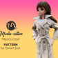 Trench Coat PATTERN ONLY for 1/3 doll. Sewing Pattern for Smart Doll, DD and Similar Sizes. Doll clothes patterns pdf. Smart Doll Clothes