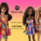 Dress and top PATTERN for Smart Doll. Step by Step tutorial. Doll clothes patterns pdf. Smart Doll Clothes