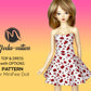 Dress and Top Pattern for Minifee Doll.
