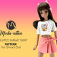 Smart Doll Pleated Wrap Skirt Pattern. Doll clothes pattern PDF. Smart Doll Clothes.